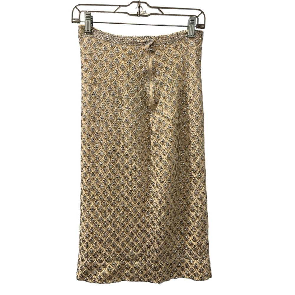 Vintage 1950's Sequins Top And Skirt Set Made In Hong Kong Size Small Cocktail - Picture 11 of 15